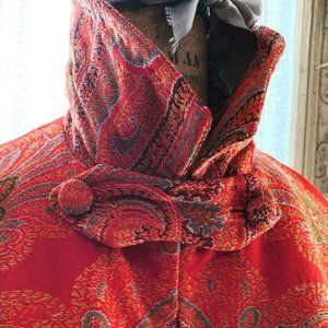 Circa 1960 Bespoke Swing Coat in Tapestry Fabric